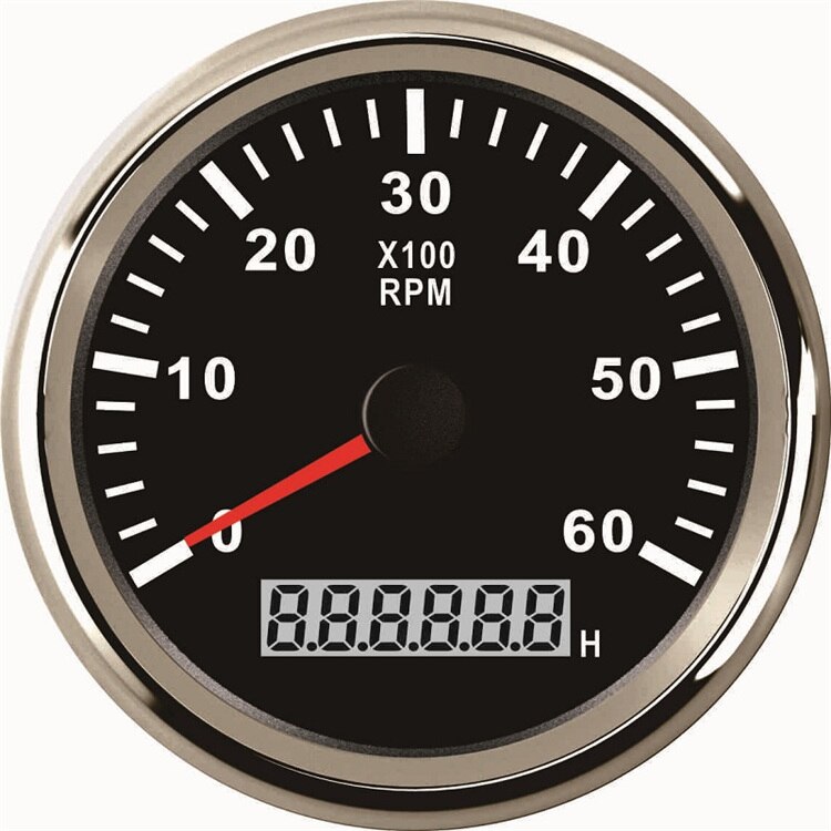 Universele Tacho Sensor 85 Mm Waterdichte Marine Ca Boot Toerenteller Gauge Met Urenteller 3000 Rpm 4000 Rpm 6000 Rpm 8000 Rpm: 6000BS