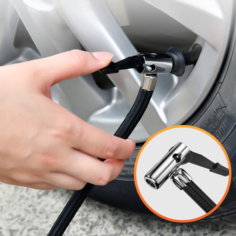 Tragbare Luft Kompressor Reifen Inflator-Auto Reifen Pumpe Mit Digital Manometer 12V DC Helle Notfall Taschenlampe