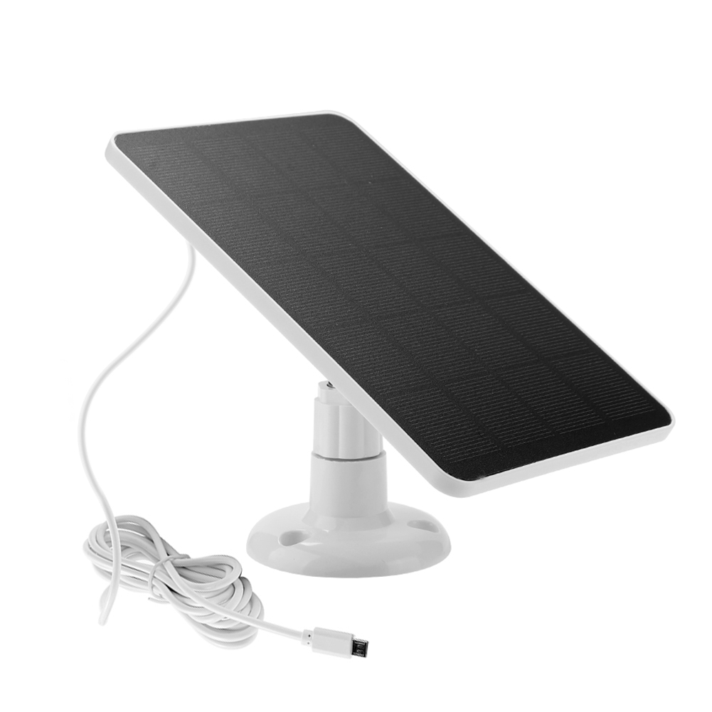Panele słoneczne 10W 5V Zasilacz solarny Wodoodporny panel do małej domowej lampy System monitoringu z kamerą zewnętrzną: Black