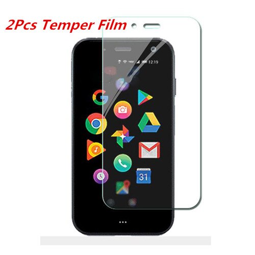 For Palm Phone PVG100 Case Transparent Frame Back Cover Clear Phone Bag Cases PVG 100 Temper Glass Protective Film: Film