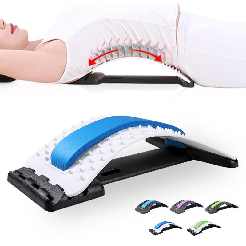 Back Massager Wervelkolom Pijn Relief Lumbale Tractie Stretching Apparaat Taille Wervelkolom Ontspannen Preventie Lumbale Hernia Brace