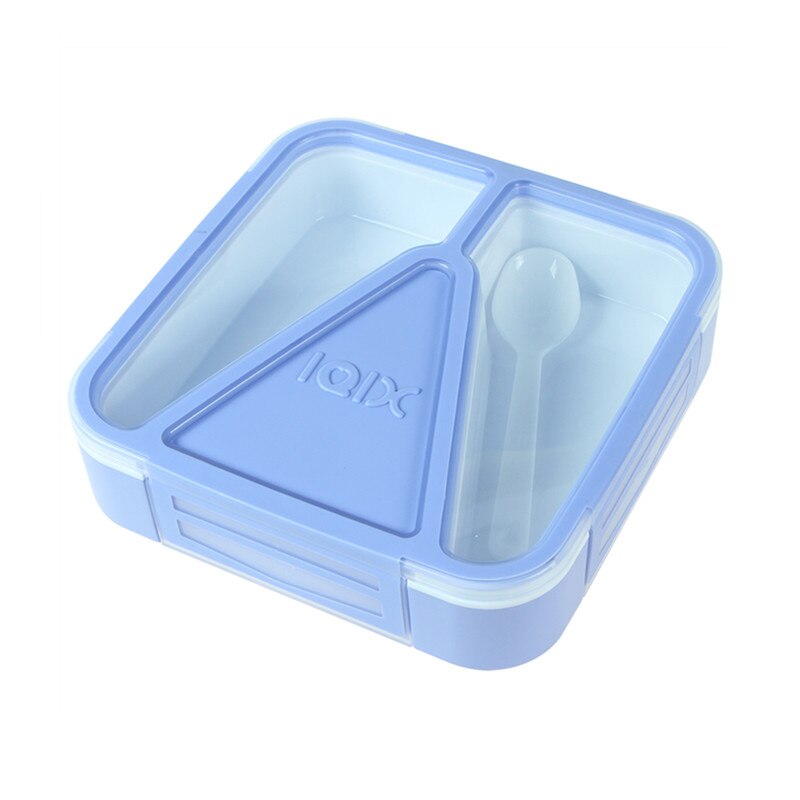 3 Partition Portable Lunch Box Microwave Oven Bento Box Healthy Plastic Food Storage Container Lunchbox BPA Free: Blue B