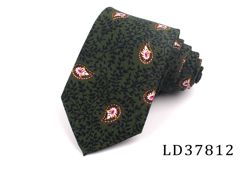 Nowe kwiatowe krawaty dla mężczyzn drukowane szyfonowe krawaty męskie krawaty wiosna lato Slim krawat moda cienki krawat na wesele: LD37812