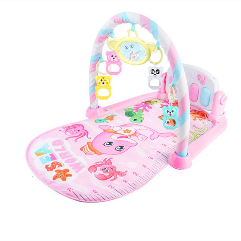 Spedbarn pedal piano samling baby tidlig utdanning rangle lett musikk teppe treningsstativ leketøy