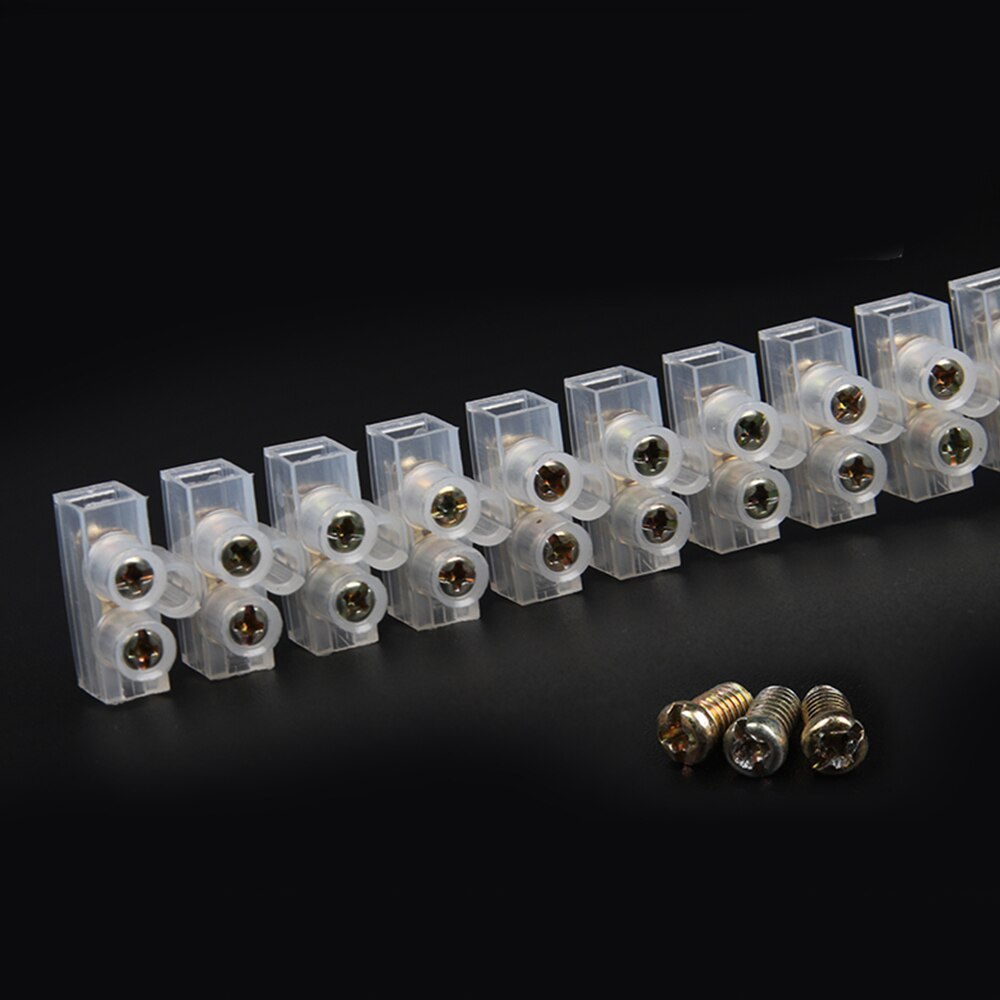 5A 10A 20A 30A 60A Dual Row 12 Positions Wire connector Screw terminal Barrier Strip Block Terminal Connector