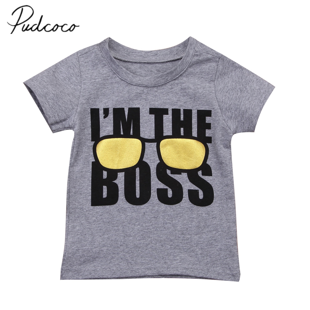 Brand Toddler Infant Child Kids Cotton Tee Boy Short Sleeve Cotton T-shirt Tops Blouse Casual Clothes Tops 1-6T
