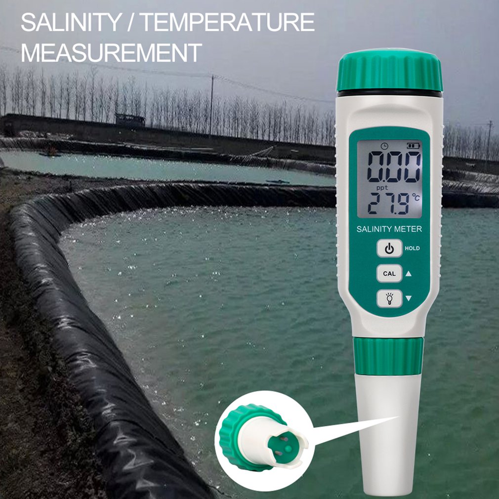 AR8012 Portable Digital Salinometer Salinity Meter Tester Pen For Food Beverage Beverage Salt Content ATC Salinity Meter