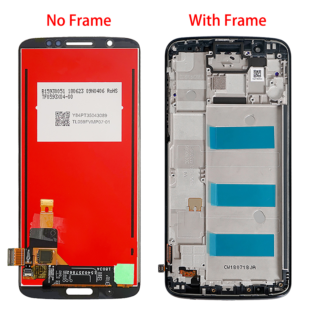 5.9 " original lcd-digitizer für motorola moto  g6 plus  xt1926 lcd-display-touchscreen-ersatz mit rahmen für moto  g6 plus