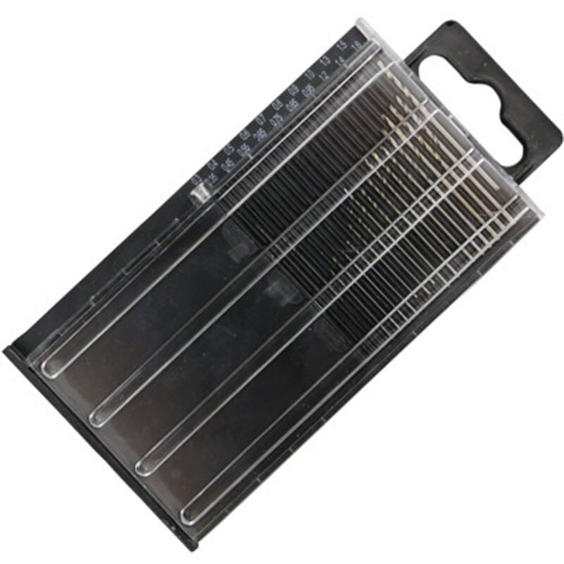 Minitaladro en miniatura HSS, juego de brocas helicoidales de 0,3mm-1,6mm, modelo artesanal con funda, herramienta de reparación, 20 Uds.