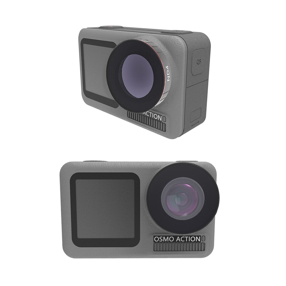 Filtro de Cámara de Acción PL UV ND 4 8 16 32 64, filtros de densidad Neutral para DJI Osmo Action, accesorio de lente de cristal óptico