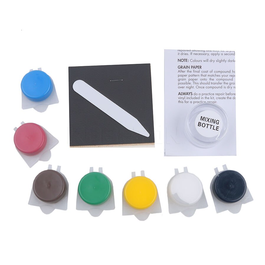 Sikeo handige leer reparatieset autostoel bank jassen gaten krassen scheuren geen warmte vloeibare leer vinyl reparatieset