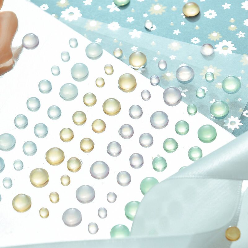 YPP CRAFT Transparent Clear Stone Stickers for Scrapbooking DIY Crafts Card Making