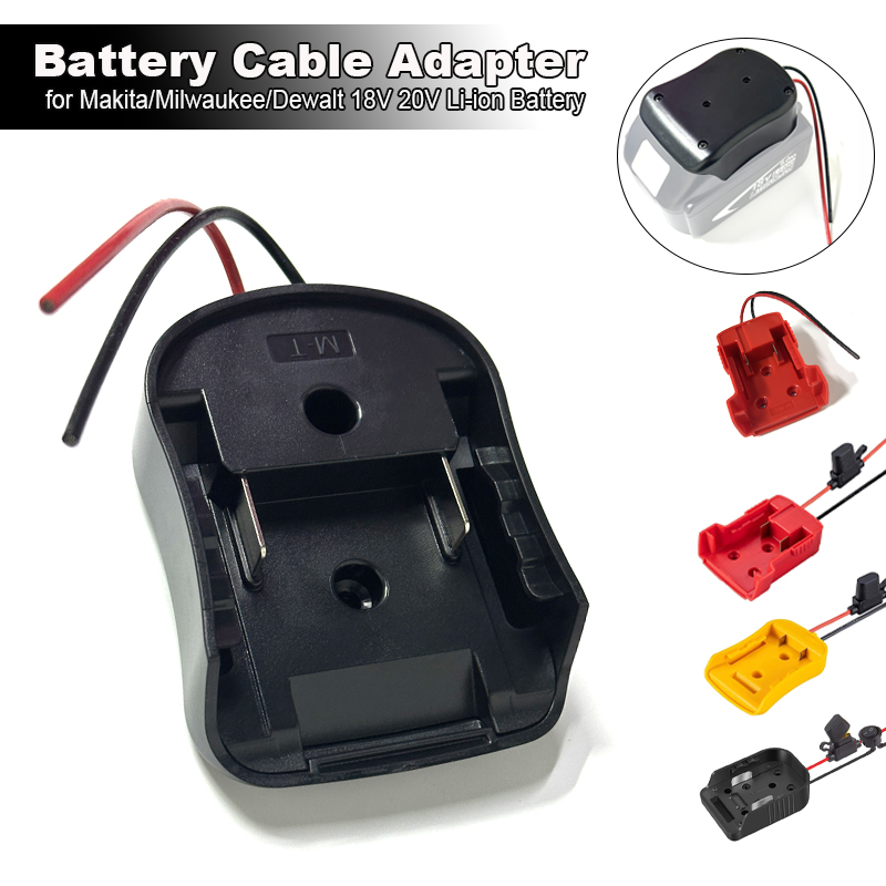 Batterie-Adapter-Konverter für Makita Dewalt Milwaukee 14,4 V 18 V 20 V Li-Ion-Akku, DIY-Elektrowerkzeug-Akku-Konverter (keine Batterie)