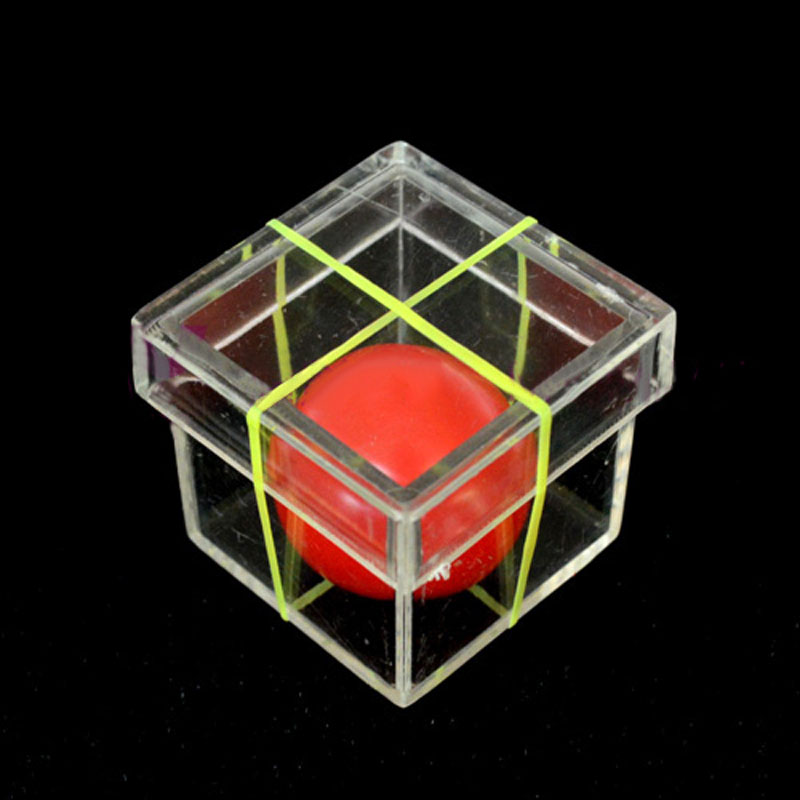 1 Set Magic Props Children Ball Penetrating Through Box Magic Toy Magic Trick for Magician ConJuring Stage Close-up