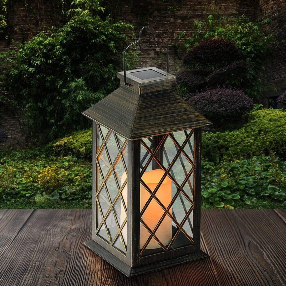 Outdoor IP55 Waterproof LED Candle Solar Lantern Garden Yard Decorative Lamp