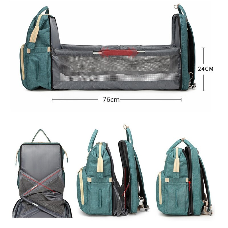 Moisés de viaje Lekebaby, cama plegable para bebé, pañal portátil, mochila para mamá, cuna para niño pequeño
