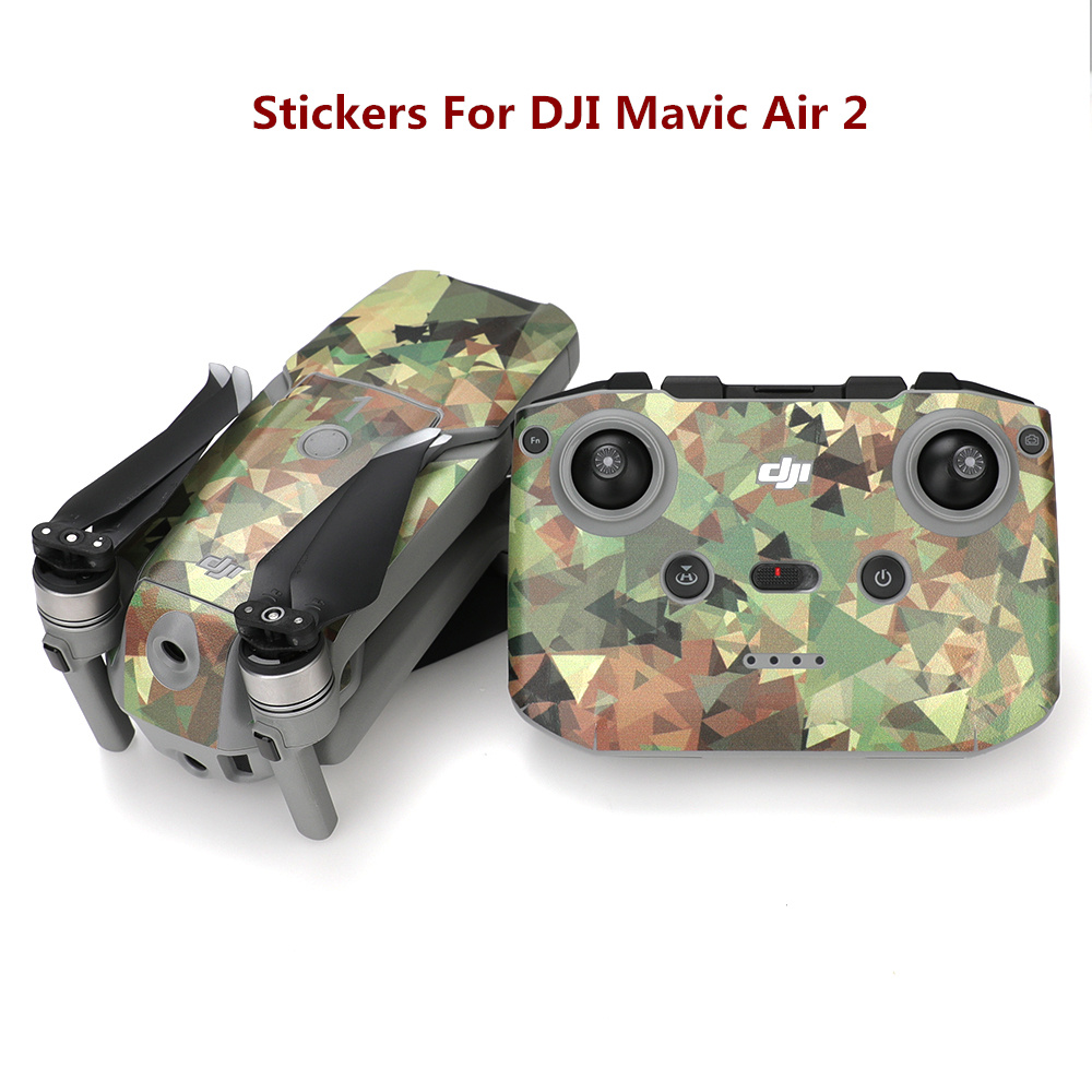 Kleurrijke Drone Stickers Voor Dji Mavic Air 2 Decal Skin Sticker Drone Body + Afstandsbediening + 4 Batterij Bescherming film Cover