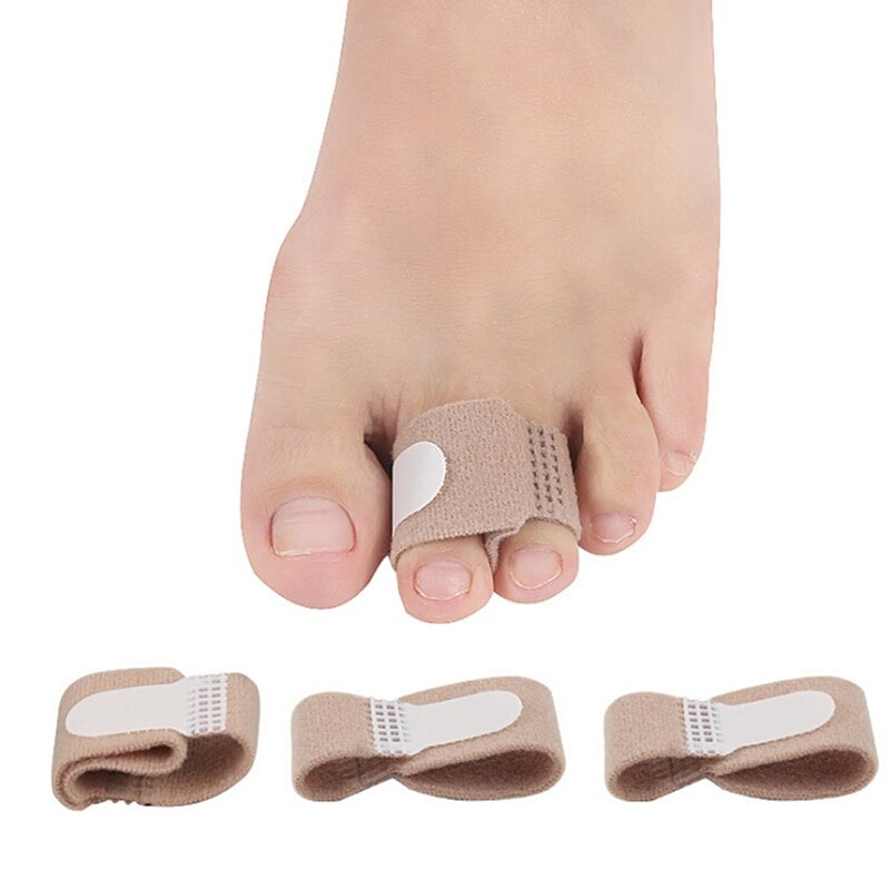 2Pcs Inlegzolen Voor Camping Hamer Teen Hallux Valgus Corrector Bandage Teen Separator Spalk Wraps