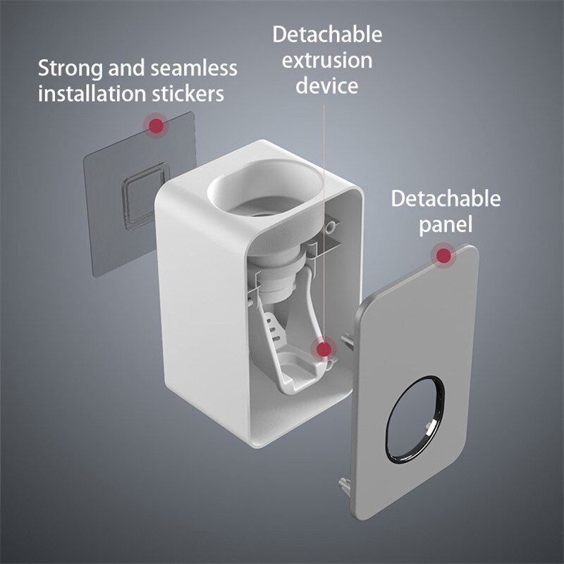 Bathroom Accessories Sets Automatic Toothpaste Dispenser Dust-proof Toothbrush Holder Home Bathroom Toothpaste Squeezer Tool