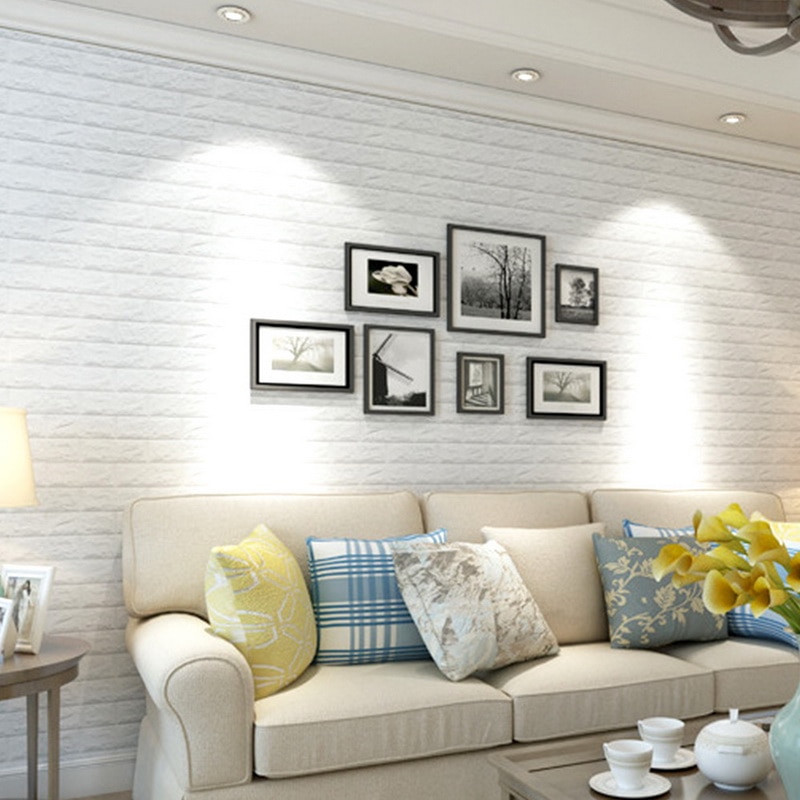 3D Imitatie Baksteen Muurstickers zelfklevende Panel Decal Zelfklevende Behang Zachte Pack Keuken Woonkamer Achtergrond decor