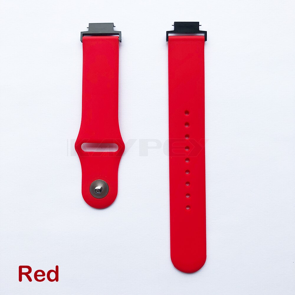 Correa de silicona suave para el reloj Huami Amazfit Verge 3, correa de silicona suave, correa de reloj de repuesto, correas de pulsera, banda deportiva: Rojo