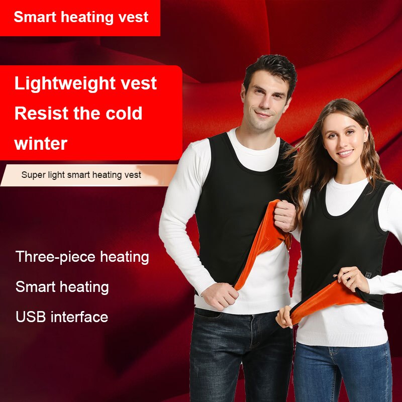Smart electric heating cloth men and women same style electric heating vest winter smart heating vest Electric vest cross-broder