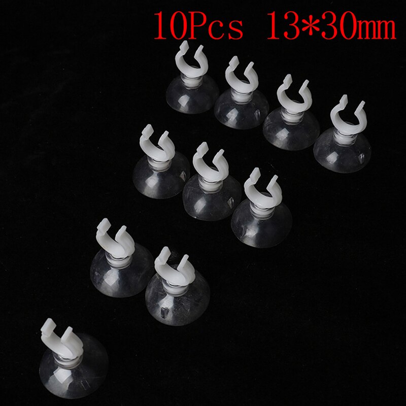 10Pcs Useful Aquarium Fish Tank Suction Cup Sucker Holders For Air Line Tube Hose Pump: 13X30mm