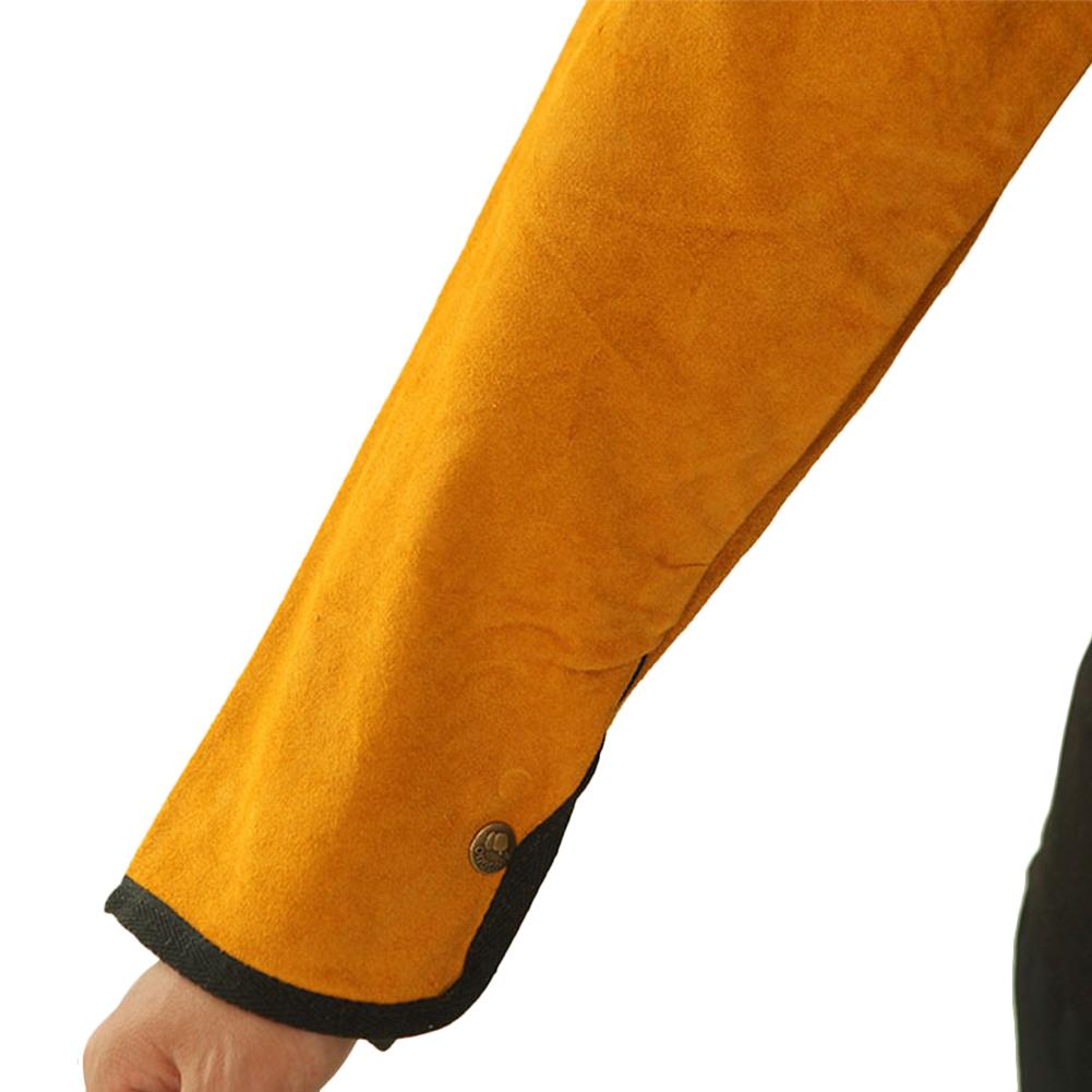 Leather Heat Resistant Welding Arm Sleeves Spark Resistant Protection Clothing Heat Resistant Welding Sleeves Leather