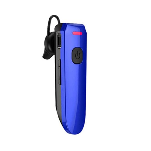 Wireless Earhook Mini Walkie Talkie Intercome Bluetooth Restaurant Hotel PMR Ear Hook Bluetooth-compatible Headset Two Way Radio: 1pcs blue