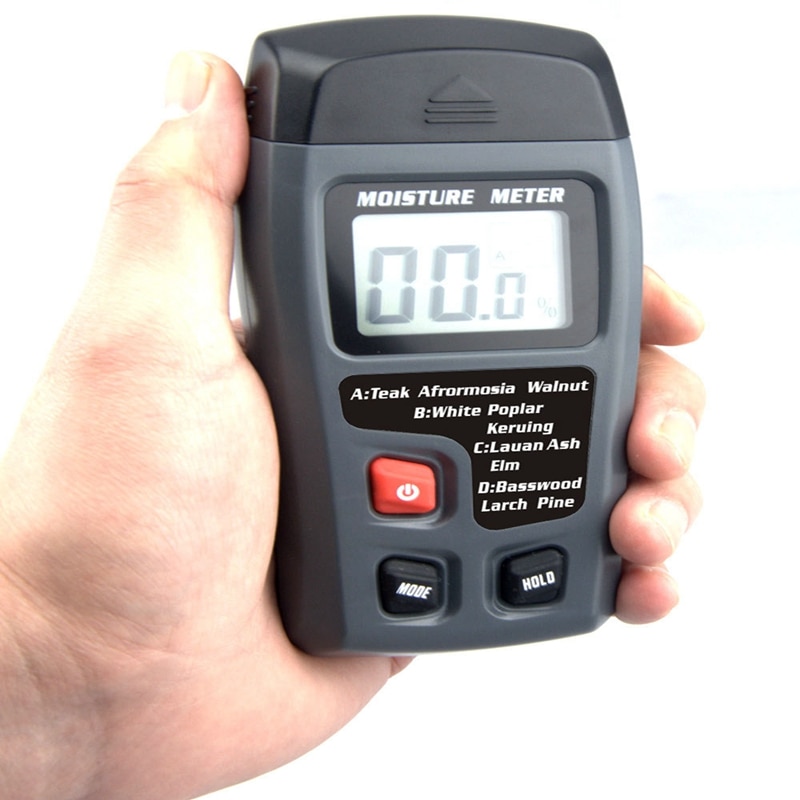 Digitale Hout Vochtmeter Hout Vochtigheid Meetinstrument Timber Vochtige DetectorResolution +-0.1%/Nauwkeurigheid 0.5% Bereik: 0 ~ 99.9%