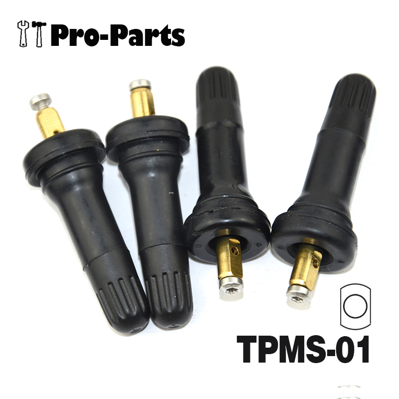 4Pcs TPMS-01 Replacement Rubber Wheel Rim TPMS Tire Pressure Monitoring System Tire Valve Stems for Buick Chevrolet GMC Cadillac