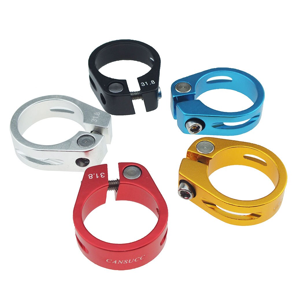 31.8mm Alloy BMX Bike Seat Post Clamp Quick Release Mountain Road Fixed Gear