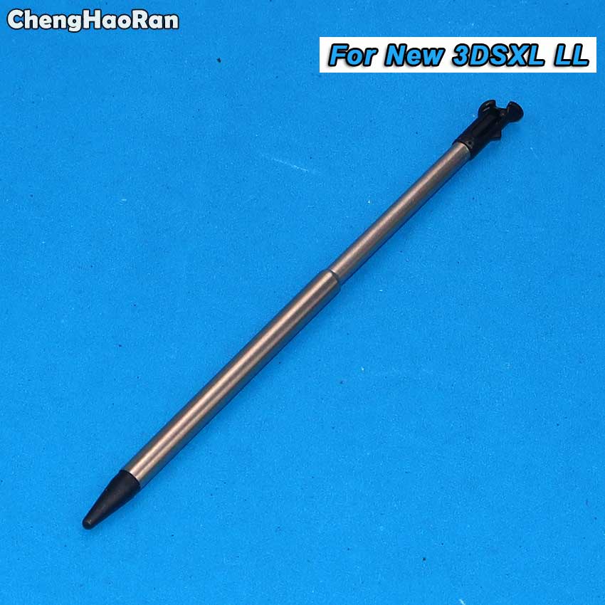 ChengHaoRan Plastic &amp; Metal Retractable Stylus Touch Screen Pen Voor Nintendo 3 DSXL 3 DSLL Voor 3DS XL LL: Metal