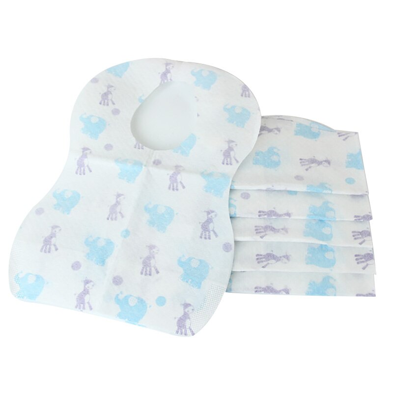 Carino 10pz bambini piccoli Sbavando Bavaglini Usa E Getta Del bambino saliva Asciugamano Bava Bavaglino Del bambino Del Fumetto di Alimentazione Adatto per I Bambini