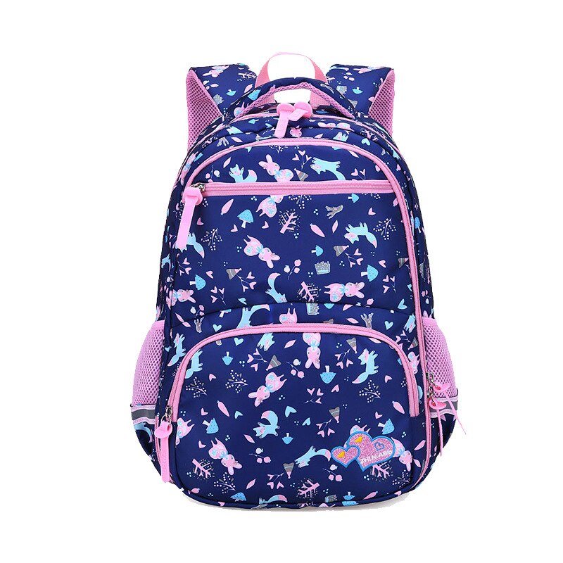 Sacs d'école primaire pour filles, sac à dos mignon, confortables, sacoche pour livres imperméables avec large bande d'épaule