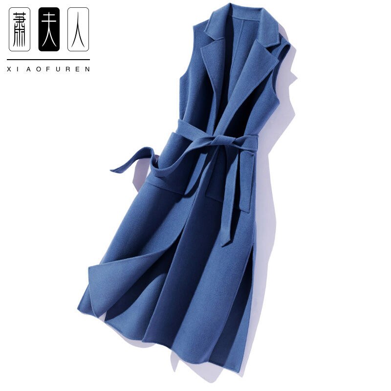 Våren kvinnor kontor dam kappa kvinnlig brittisk stil ärmlösa kavajer kausala kostymer lång jacka väst  a23