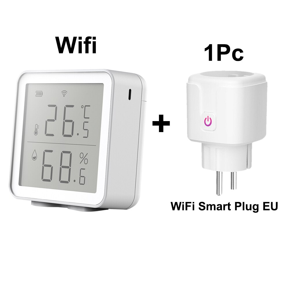 Tuya ZigBee Temperatuur En Vochtigheid Sensor Met LCD Scherm Indoor Hygrometer Thermometer Smart Life Control 1528467795