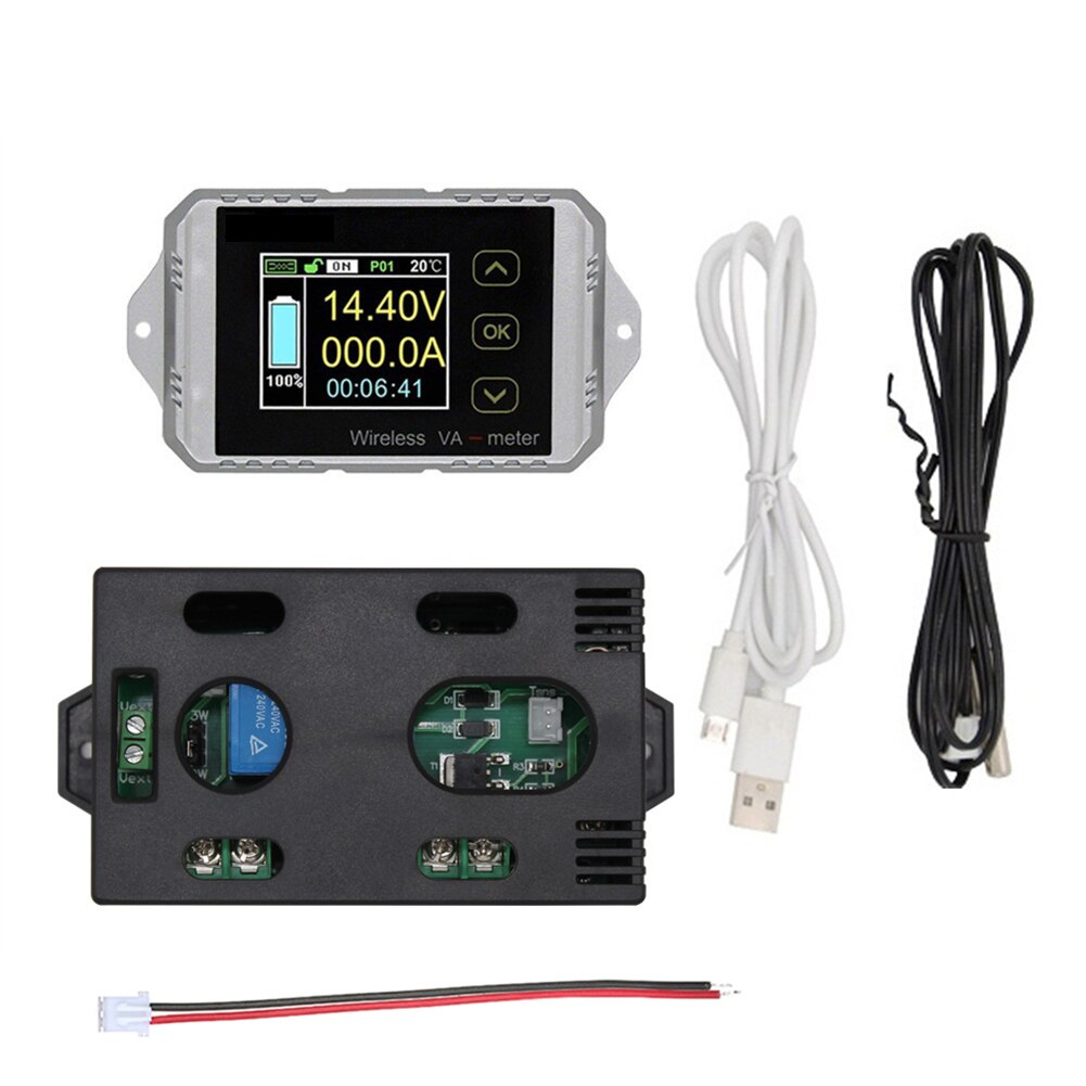 Wireless Bidirectional Current Voltage Meter Voltmeter Capacity Meter Coulomb Direct Current K888