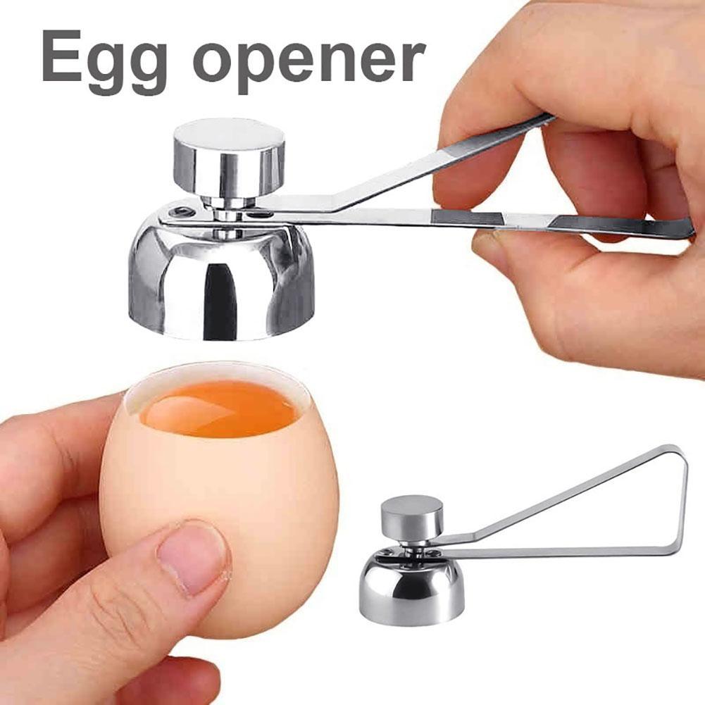 Creatived Portable Stainless Steel Egg Scissors Boiled Raws Egg Topper Shell Opener Cutter Cracker Separator Kitchen Utensil Too