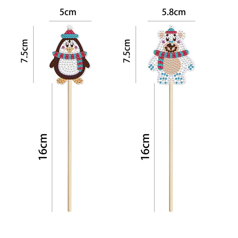 DIY diamond painting potted plant decoration stick sunflower rose flower birthday flower pot decoration: HBJ09