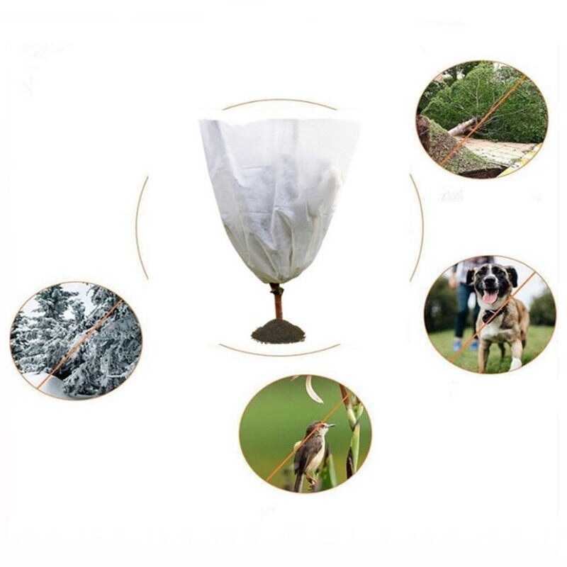 Cubierta de planta cálida para invierno, arbusto de árbol, bolsa protectora de plantas, protección contra heladas para patio, plantas de jardín, árbol pequeño contra el frío U2