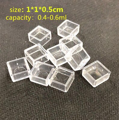 1/12/36pcs Empty Full/Half Pan White Half Pans Paint Plastic Watercolor Paint Grid Half Pans Artists Palette Art Supplie: Transparent 12pcs