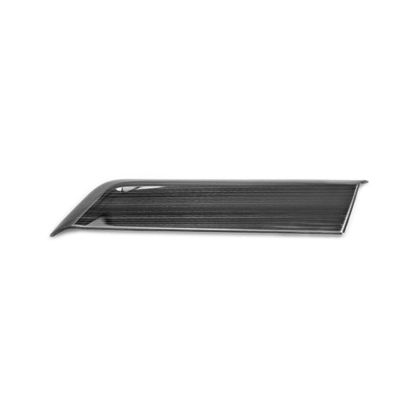 Panel de mechero frontal de acero inoxidable para coche Volkswagen, cubierta embellecedora con marco USB, accesorios de pegatina, para VW Golf 8 MK8 2022: A Black