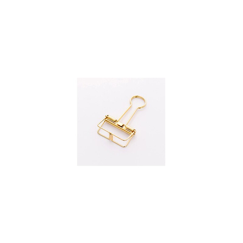 1Piece Colour Metal Clips folder Binder clip Exquisite Ticket clip Food packaging Stationery school office Supply: Medium yellow