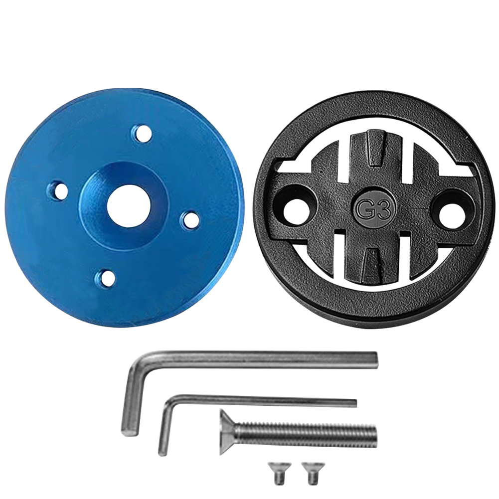 Support de compteur de vitesse GPS pour vélo, en alliage, étanche, pour VTT, accessoires Garmin: Bleu