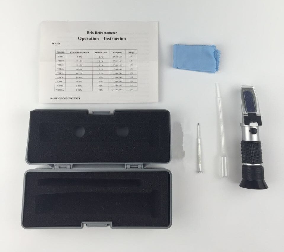 BEST ! 0-90% Brix Refractometer Syrup, Jam, Sauces, Honey - SINGLE SCALE! BROAD RANGE!