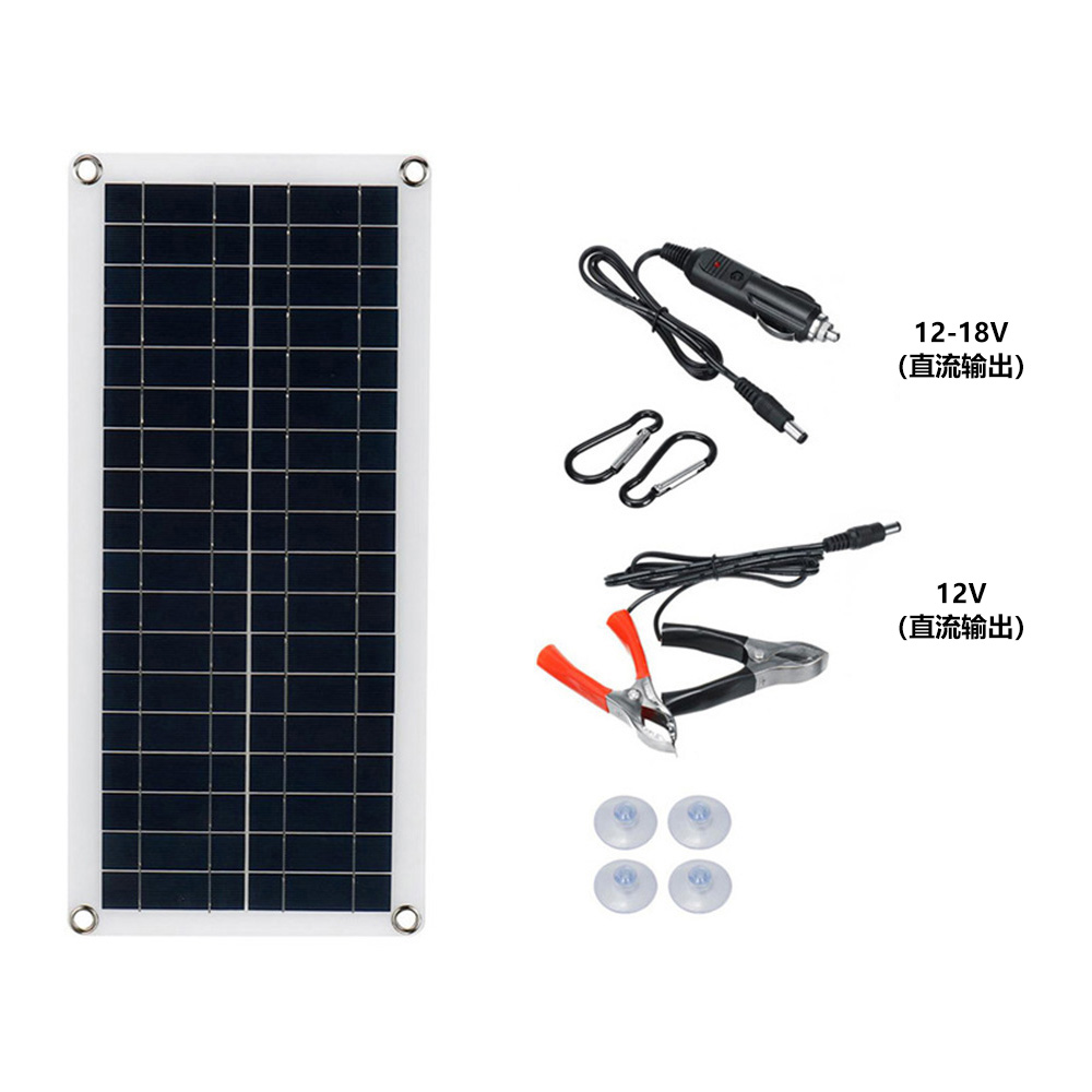 Cargador y mantenedor de batería Solar de 1000W y 12 V, Kit de carga de Panel Solar portátil de 12 voltios para coche, barco automotriz, RV, marino: Beige