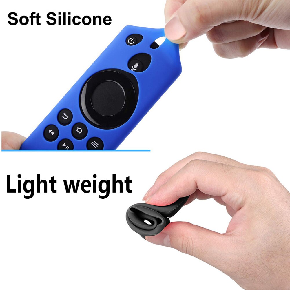 Home Anti Slip Shockproof Remote Control Cover Accessories Practical Silicone Lightweight Lattice For Fire TV Stick 4K