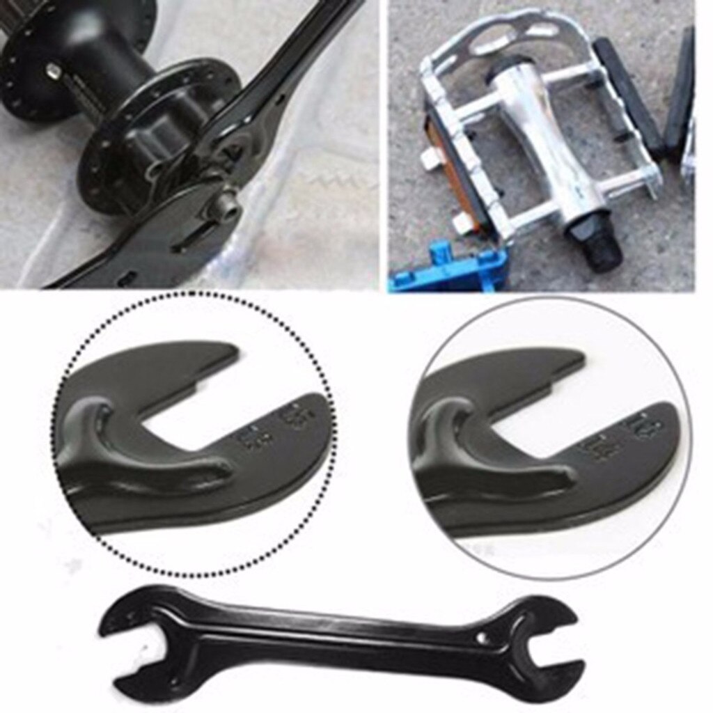 Trousse à outils pour VTT contenant une clé en acier carbone,moyeu cône 13/14/15/16mm à tête d'extrémité ouverte et essieu pour réparation de vélo,1 pièce,