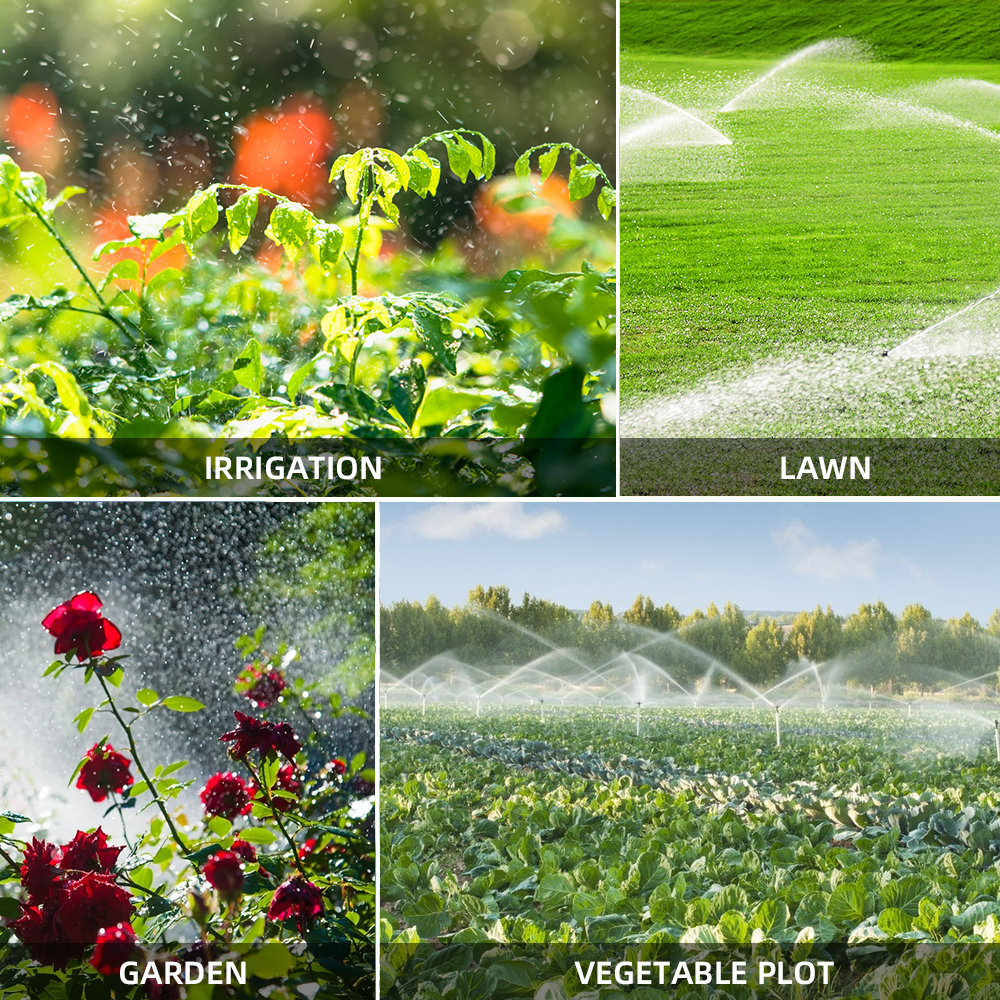 Temporizador de agua de riego automático para jardín, Sensor de lluvia para exteriores, 3 programas de riego separados, sistema de Control de riego